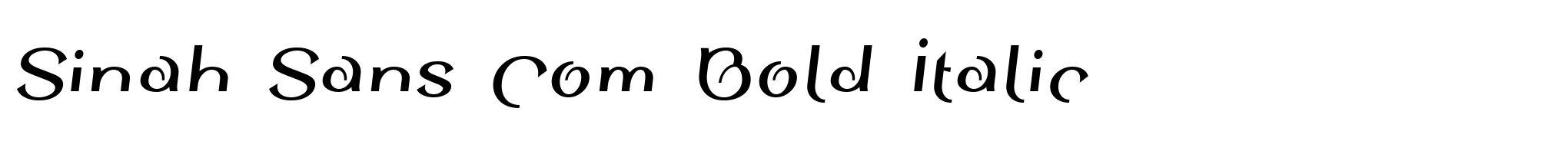 Sinah Sans Com Bold Italic image